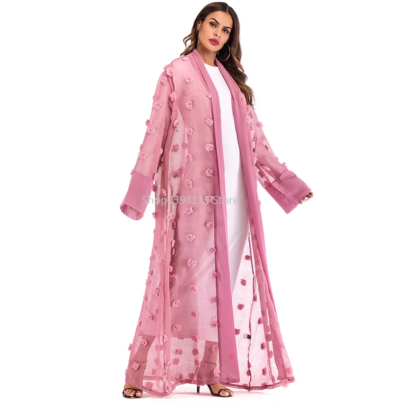 

Abaya Dubai Kaftan Arabe Floral Muslim Kimono Hijab Dress Caftan Turkish Elbise Islamic Clothing Jilbab Abayas For Women Robe