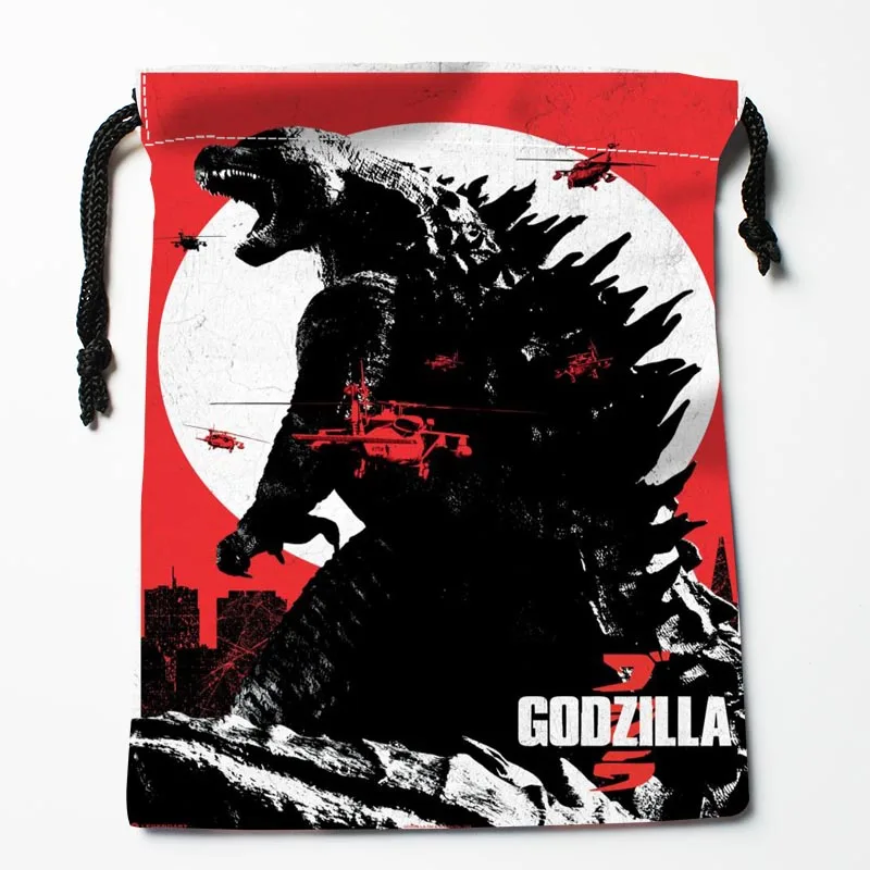 На заказ godzilla Drawstring сумки на заказ сумки для хранения Подарочные мешки с принтом более Размер 27x35 см компрессионные сумки