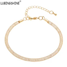 LUBINGSHINE браслеты с подвесками браслеты ручной работы золотого и серебряного цвета с кристаллами женские браслеты модные ювелирные изделия браслеты