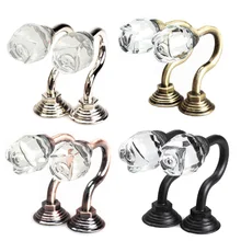 2 шт. Винтаж с украшением в виде кристаллов стены Tieback Шторы крюк полотенце с кисточками вешалка B2C магазин