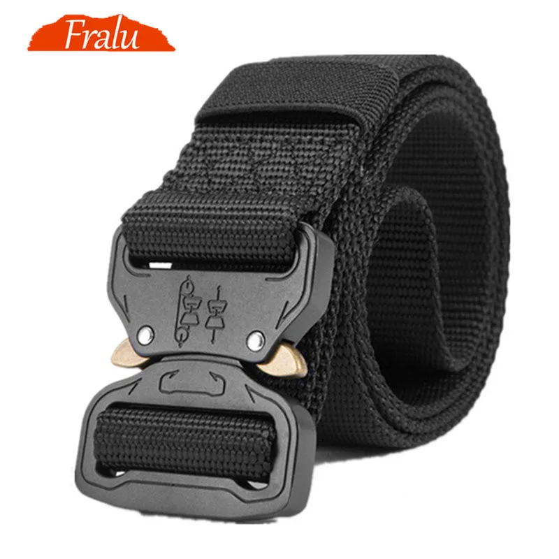 Günstig Neue Nylon Gürtel Männer Armee Taktische Gürtel Molle Military SWAT Kampf Gürtel Knock Off Notfall Überleben Taille Taktische Getriebe Dropship