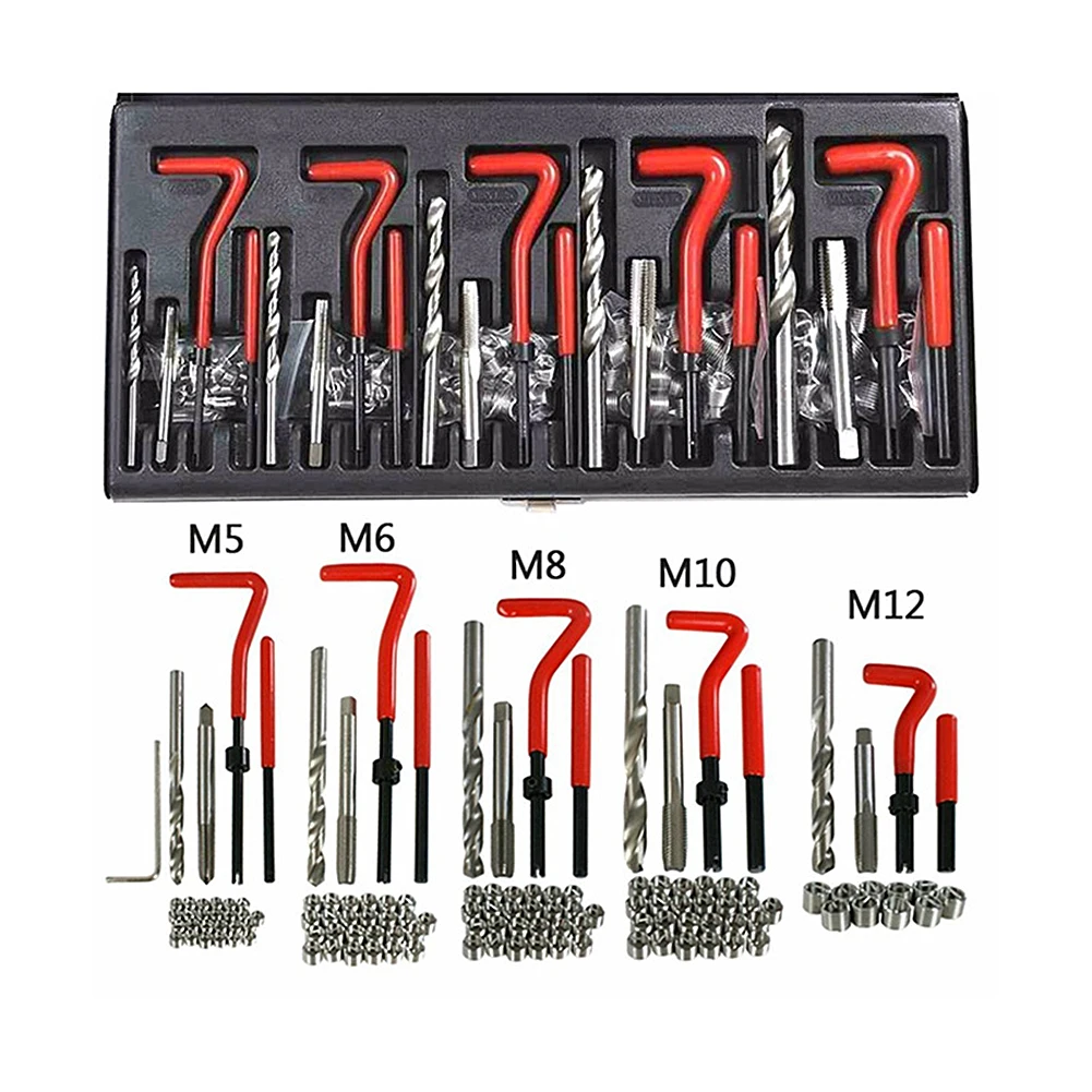 

131pcs M5 M6 M8 M10 M12 Car Engine Block Damaged Repair Thread Tool Kit
