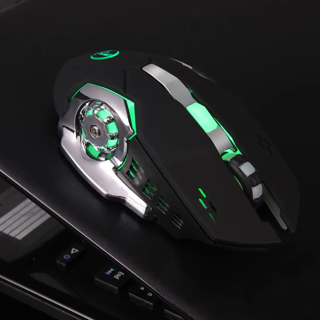 Rechargeable Comfort Wireless Gaming Mouse + Mouse Pad Non Slip Mice Pad