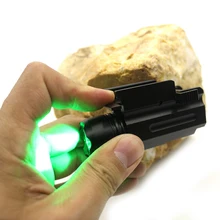 Быстросъемный светодиодный Cree Picatinny Weaver 21 мм Rail fit glock открытый Охотничий Тактический Зеленый Флэш-светильник