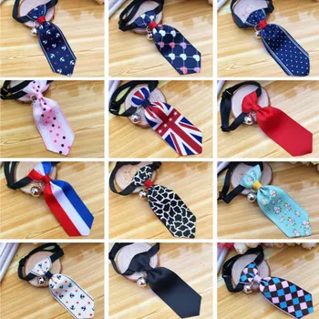 

16 Styles Wholesale Pet Ties Stripe Small Cotton Pet Dog Puppy Necktie Adjustable Bow Tie Grooming
