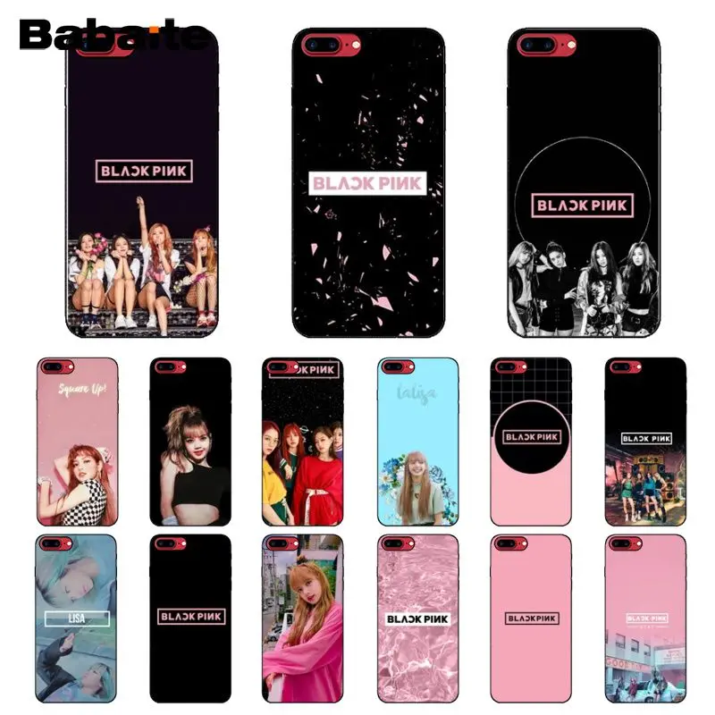 

Babaite BLACKPINK LISA Kpop Newly Arrived Black Cell Phone Case for Apple iPhone 8 7 6 6S Plus X XS MAX 5 5S SE XR Cover