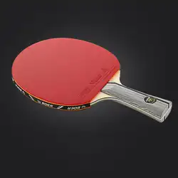 Ракетка для настольного тенниса легкая мощная ракетка для Пинг-Понга Летучая мышь горизонтальная/длинный прямой захват настольный теннис