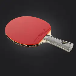 Table Tennis Racket Lightweight Powerful Ping Pong Paddle Bat horizontal/Long Straight Grip Table Tennis Training Accessories Table Tennis Racket Lightweight Powerful Ping Pong Paddle Bat horizontal/Long Straight Grip Table Tennis Training Accessories