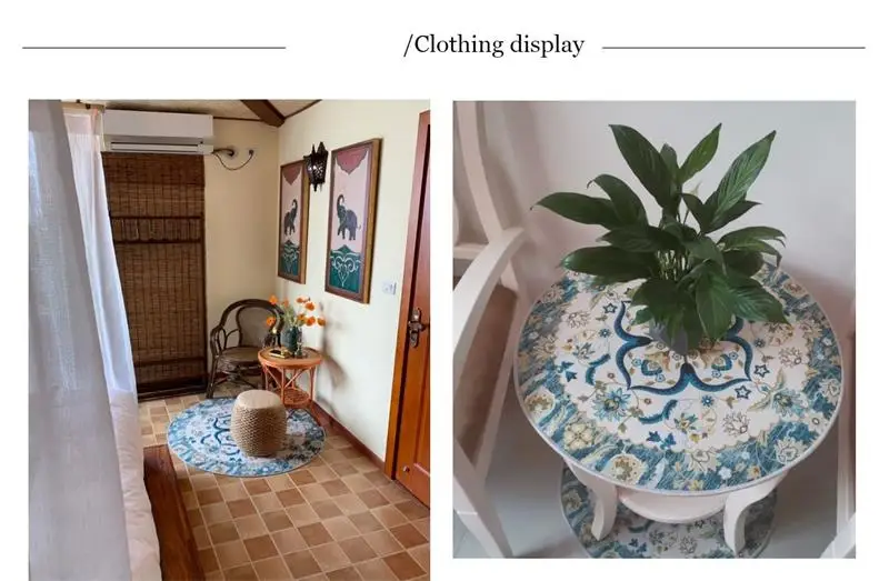Марокканский винтажный круглый ковер для гостиной, домашний круглый ковер для спальни, компьютерный коврик на стул и на пол, Европейский коврик для гардеробной и ковров