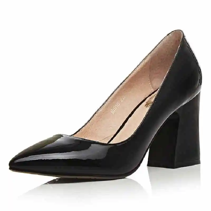 

2016 Mature Style Women Pumps Round Toe Platform Shoes Pointed Toe Platform Shoes For Lady Hoof High Heels Genuine Leather Pumps