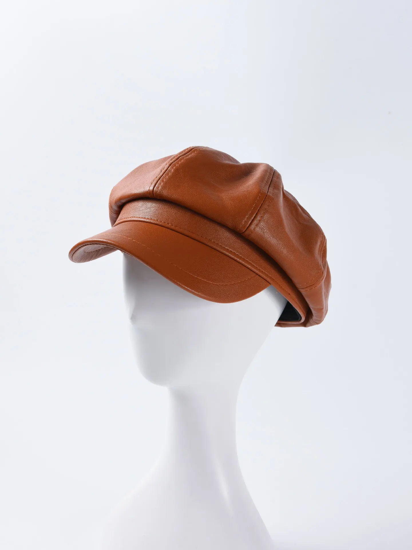 Дизайнерские кепки для женщин; сезон осень-зима; Новая кепка газетчика из искусственной кожи; Кепка для газетчика; Модные женские армейские кепки