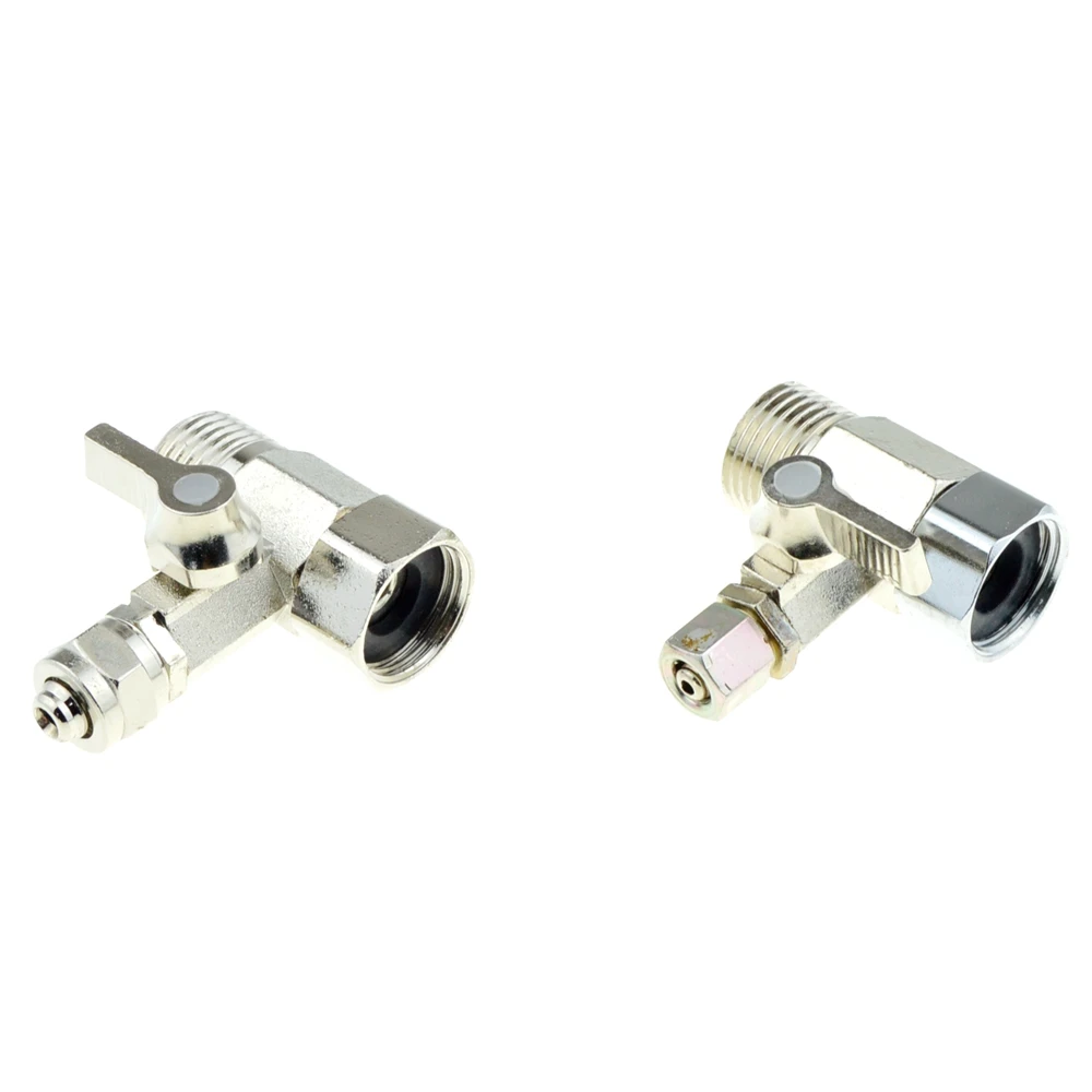 

Tee RO Water 1/4" 3/8" OD Hose x 1/2"BSP Female Male Thread 3 Way Metal Ball Valve For Air Oil Reverse Osmosis Aquarium System