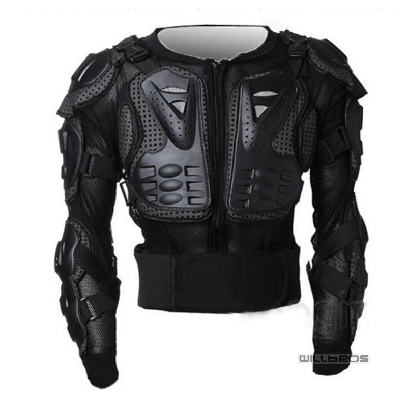 

Motorcycle Armor Protector Pro Street Motocross ATV Guard Back Protection Black