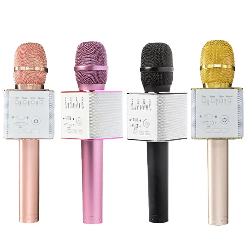 

New Q9 Metal Wireless Bluetooth Karaoke KTV Party Music Singing Hand-held Microphone