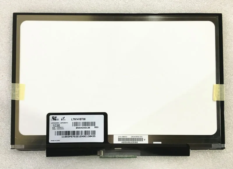 

LTN141BT08 LT141DEQ8B00 Screen For IBM Lenovo thinkpad T400S T410S 1440*900 Slim LED PANEL
