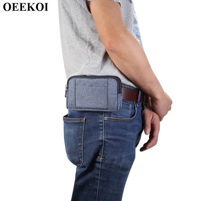 OEEKOI Universal Denim Belt Clip Sport Pouch Case for OPPO A9X/K3/A9/Reno 5G/Reno 10x Zoom/F11 OEEKOI Universal Denim Belt Clip Sport Pouch Case for OPPO A9X/K3/A9/Reno 5G/Reno 10x Zoom/F11