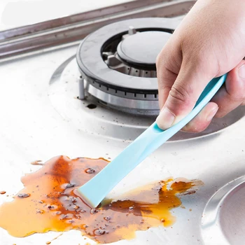 

kitchen gas stove double-end cleaning scraper creative multifunctional decontamination slot scraping small tank detergent stains