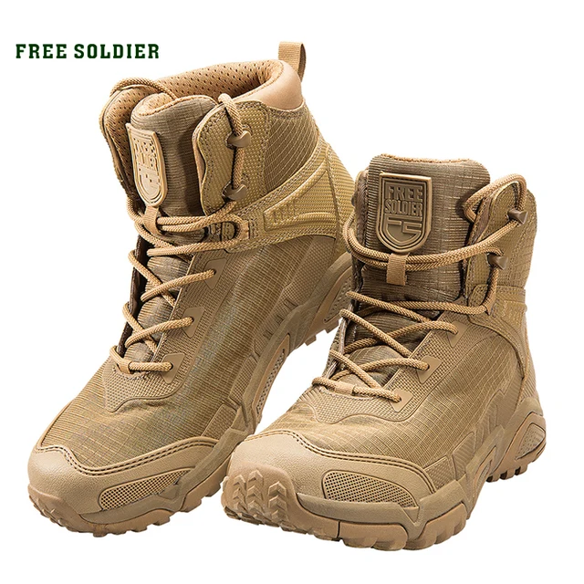 FREE SOLDIER outdoor sports camping hiking tactical military men's boots climbing shoes lightweight mountain boot