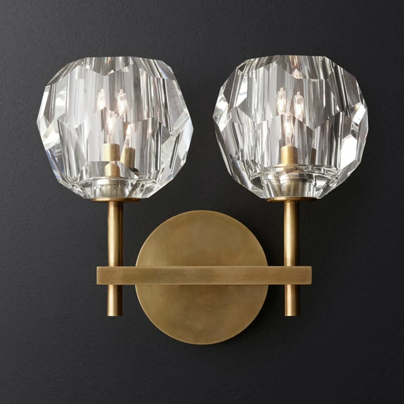 Настенный светильник G9 светодиодный с хрустальным шариком|crystal wall light|designer lightwall