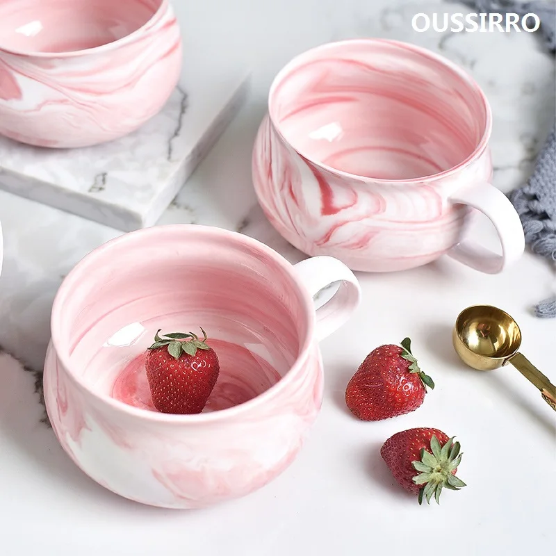 

680ml Creative Ceramic Mug with Cover Special Slotted Cup Storage Saver Breakfast Bowl Mug Home Fancy Gift for Tea Drinker