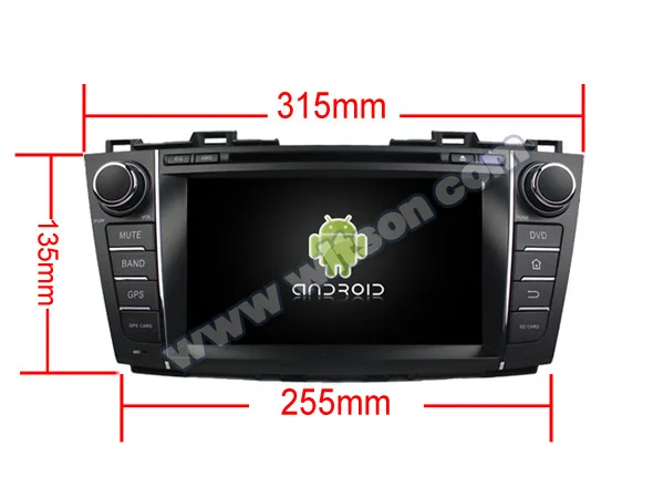 Excellent 8" Android 8.0 OS Car DVD Multimedia GPS Radio for Mazda 5 2009-2012 & Mazda Premacy 2009-2012 with External DAB+ Tuner Support 1