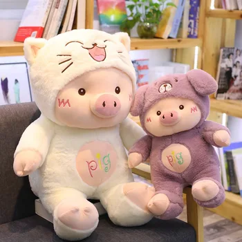 Kawaii Cross-Dressing Piggy Plush Toy 4