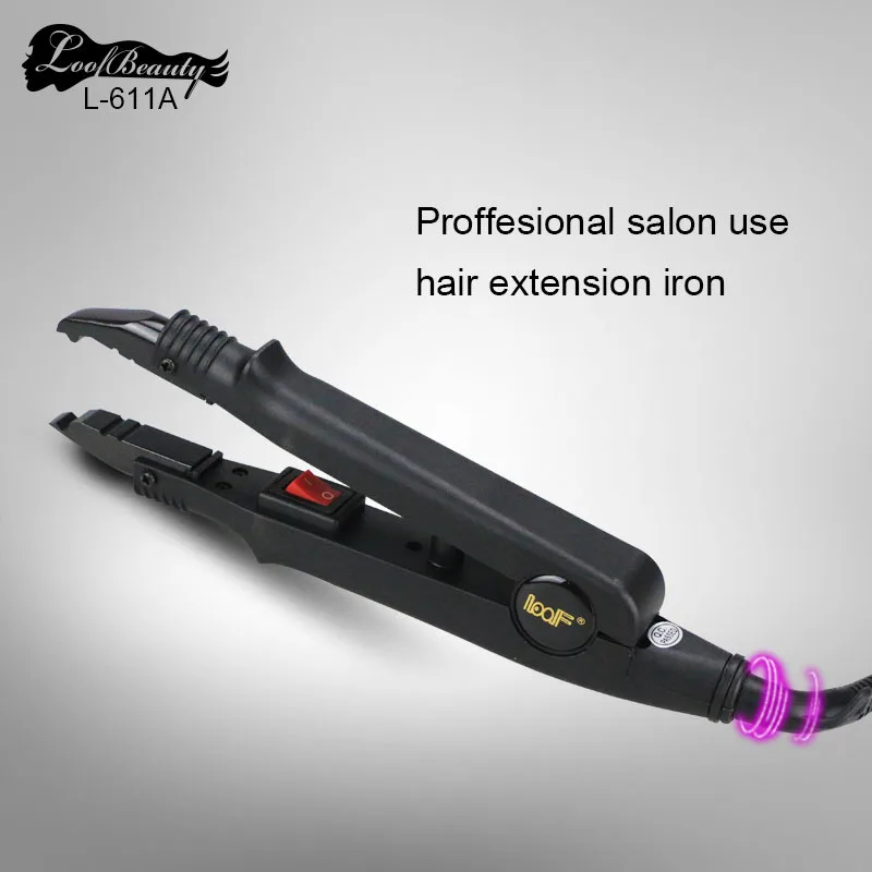 Free Shipping Loof Hair Extension Iron Keratin Bonding Tools Fusion Heat Connector Wandin