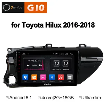 

Android 8.1 Quad 4Core 2GB RAM+16GB ROM Car DVD Player For Toyota Hilux 2016 2017 2018 GPS Navigation Radio Stereo BT WIFI TPMS