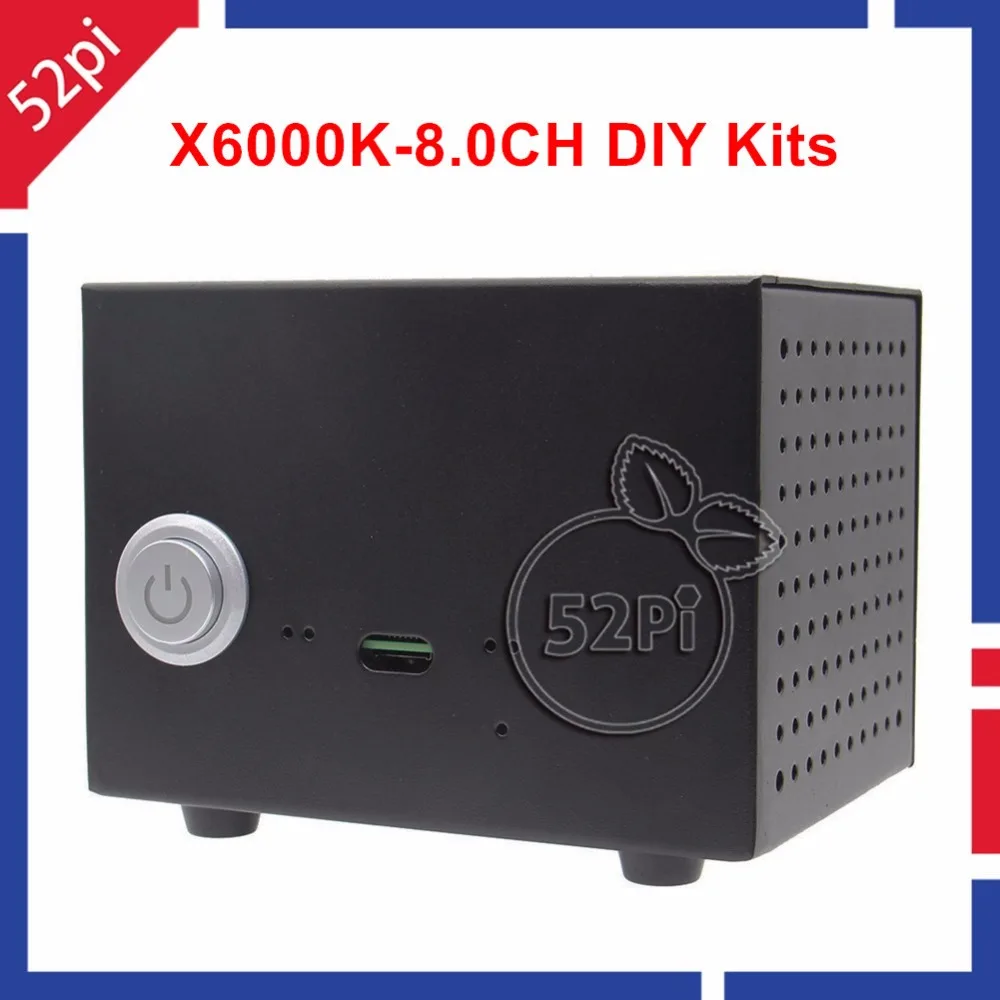 

X6000K 8.0 Channel DIY Kits X6000K-8.0CH Expansion Board + Metal Case + 5V 4A Power Adapter for Raspberry Pi 3 Model B / 2 B