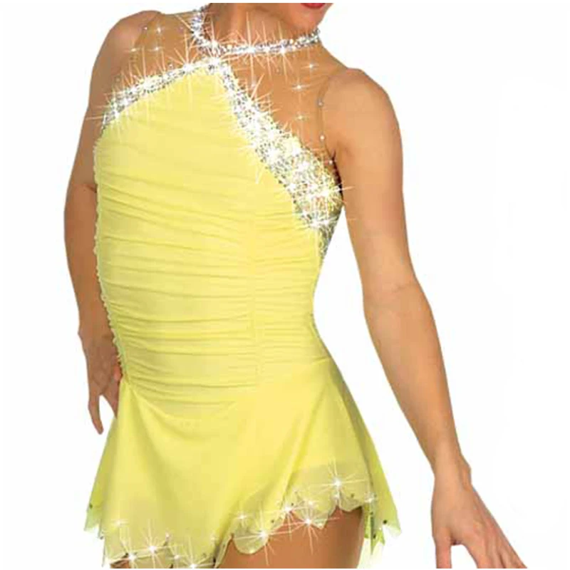 

RUBU Customization Figure Skating Dresses Girls and Women Active Style Color Can Be Chosen By Itself Ice Skating Dresses