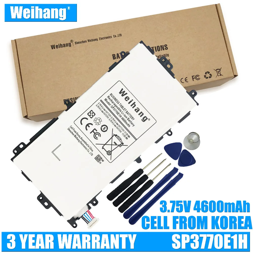 Оригинальный оригинальный аккумулятор Weihang SP3770E1H на 4600 мАч для Samsung Galaxy Note 8