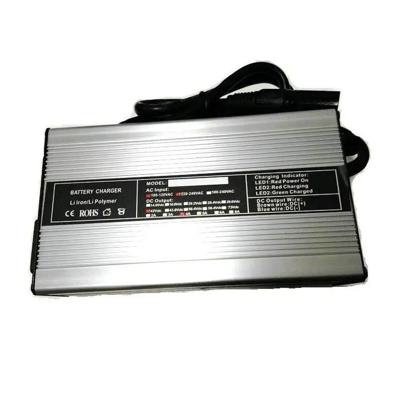 Smart Charger Ad Alta Potenza Con Custodia In Alluminio, Batteria Agli Ioni Di Litio, Uscita 42V 4A, 36V 4A