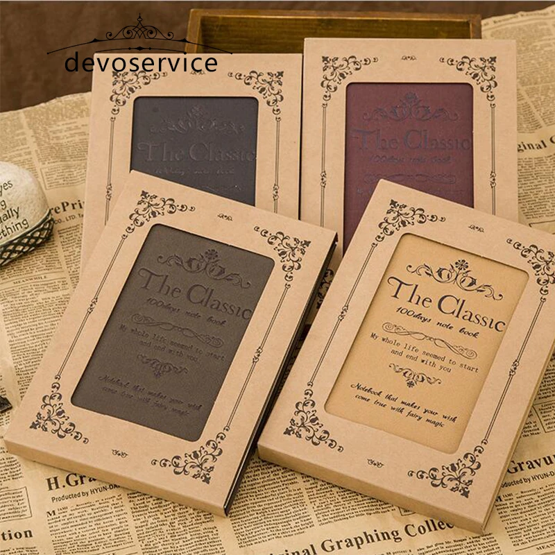 

Retro A5 Journal Business Notebook Hardfacing Copy Notebook Continental Creative Student Stationery School Office Supplies