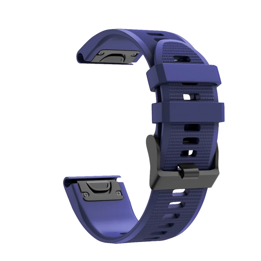Мягкий силиконовый ремешок для часов Garmin Fenix 5X силиконовый ремешок для часов Garmin Fenix 5X Plus Fenix 3/3 часа легкий ремешок - Цвет ремешка: navy blue