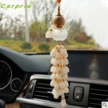 Авто с высококачественным стеклом висячие украшения тыквы заполнены парфюмом автомобиля Jushi Dec15