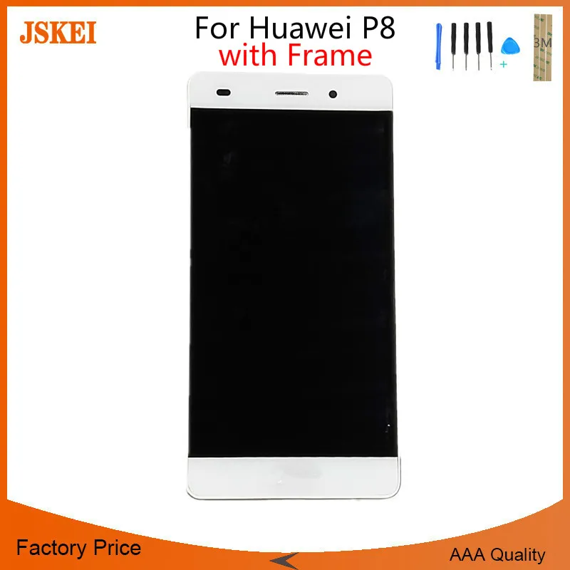 5.2 Inch for Huawei Ascend P8 GRA UL00 UL10 LCD Display Touch Screen Glass Digitizer Assembly with Frame Bezel 10pcs/lot | Мобильные