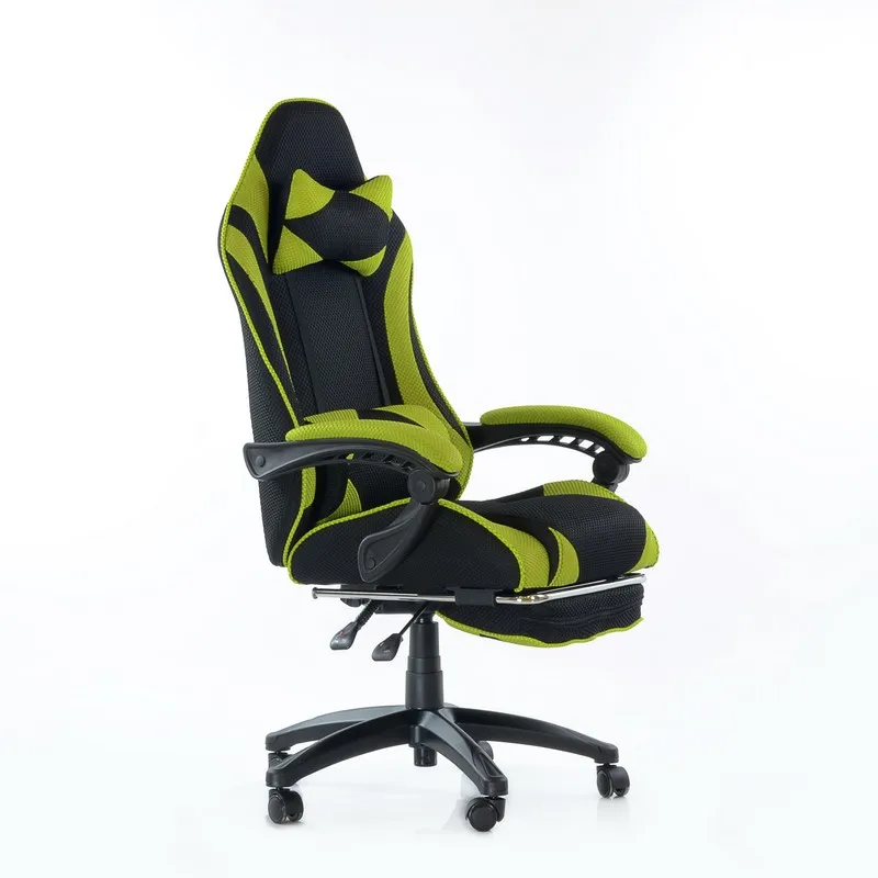 95266 Barneo K-40 Black Light Green Gaming chair computer chair mesh fabric high back plastic armre