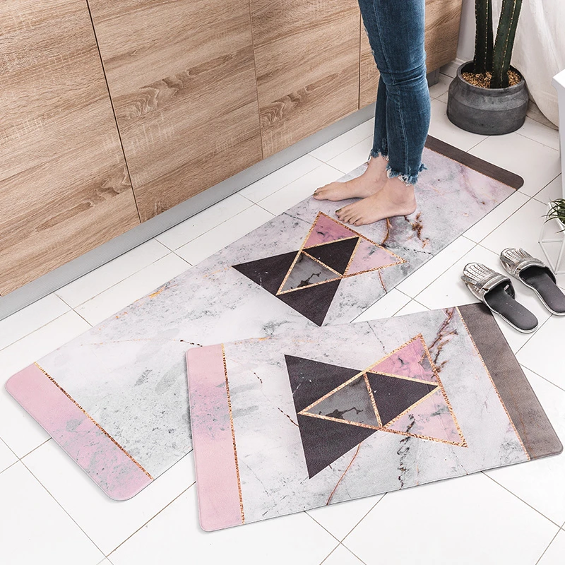 

2019New Modern Nordic Style Original Design Kitchen Mat PVC Door Mat Home Carpets For Living Room Bedroom Home Floor Area Rug
