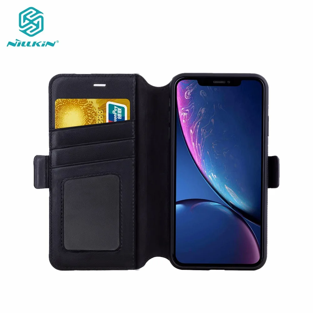 

Wallet Case for iPhone XS MAX XR Nillkin Folio Series leather wallet case Multifunction bag Kickstand flip cover