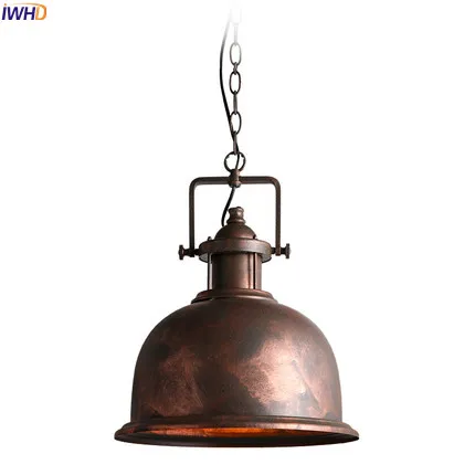 

IWHD Loft Style Retro Pendant Lights Fixtures Restaruant Living Room American Iron Wrount Edison Vintage Lamp Industrial Light
