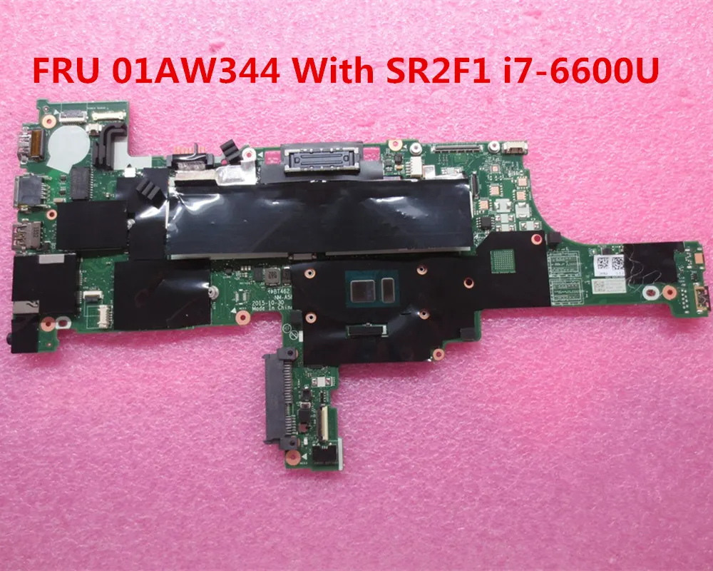 Материнская плата для ноутбука lenovo THINKPAD T460 FRU 01AW344 BT462 с процессором SR2F1 ОЗУ DDR3L МБ