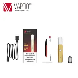 Подарок электронная сигарета оригинал Vaptio C-Flat 15 Вт VAPE комплект с 1,5 мл распылитель 350 мАч батарея 1.0ohm ecig комплект