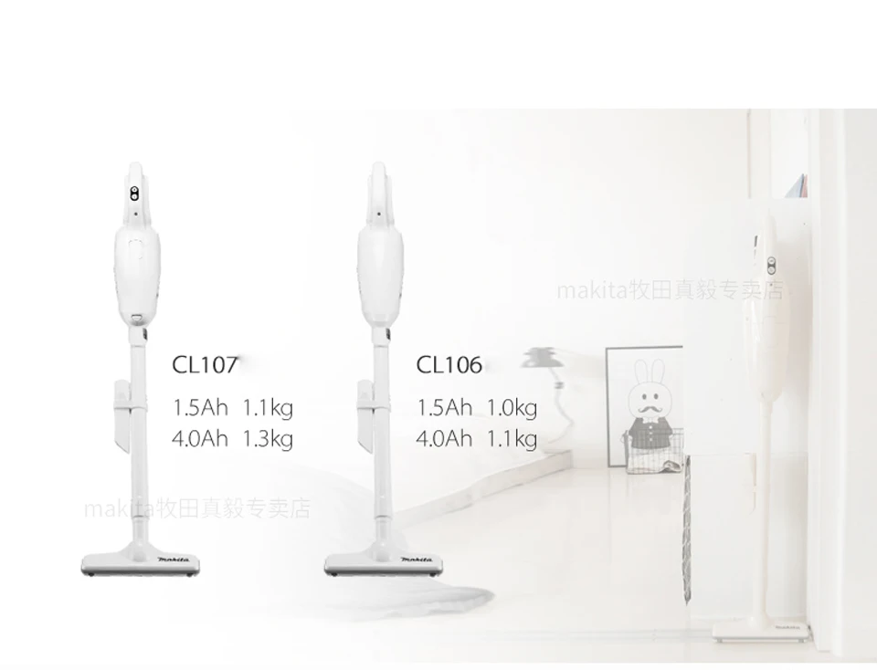 Япония Makita перезаряжаемый пылесос бытовой ручной беспроводной 12 V литиевая батарея дисплей с светодиодный свет