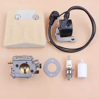 

Carburetor Ignition Coil Air Filter Kit for Husqvarna 61 266 Chainsaw Tillotson HS-254B HS-260S Carb 503280313