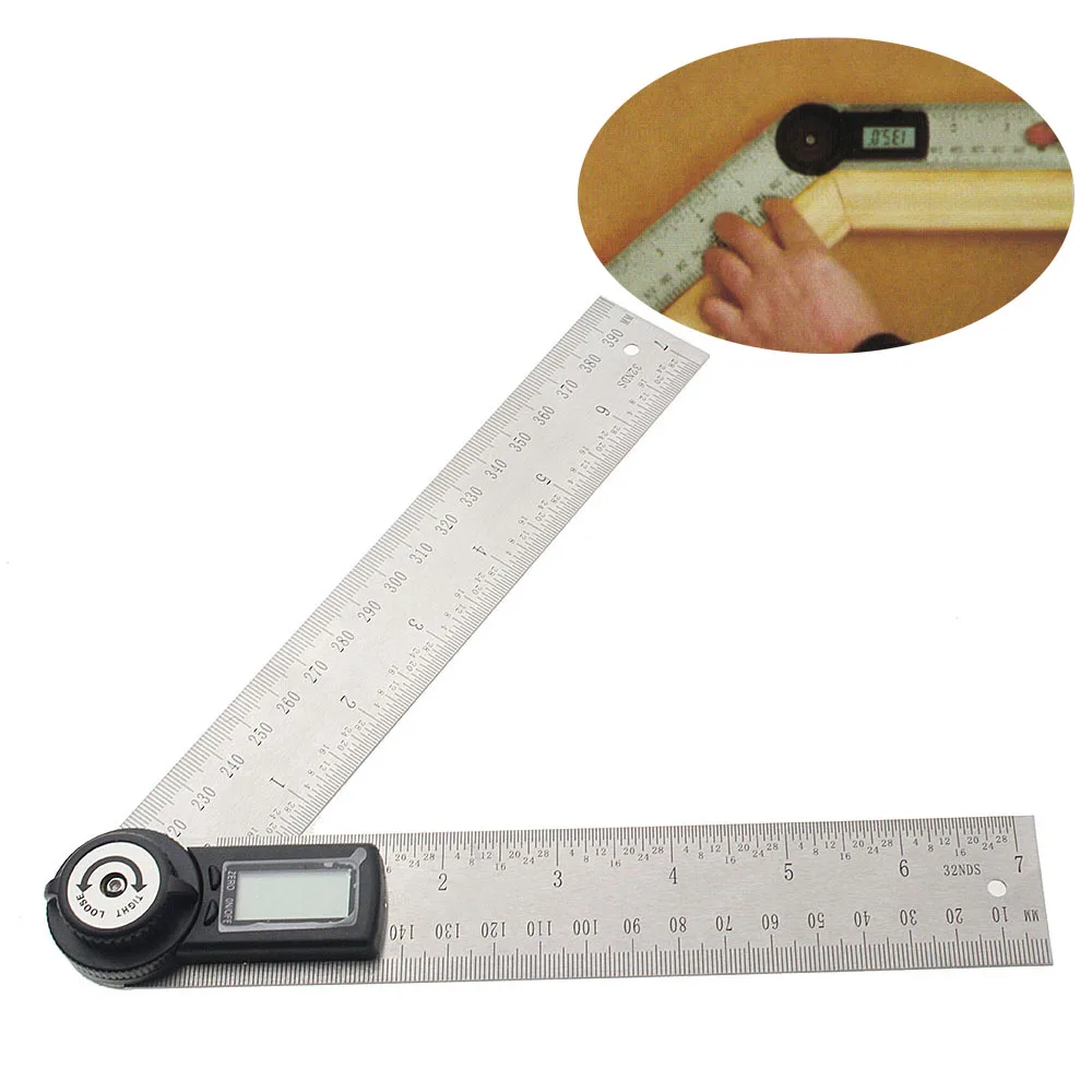  Ninth World Multi-function 0-200mm 360 Degree Electronic Digital Razer Goniometer Angle Finder Gaug