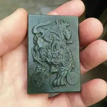 

Natural gift god beast pendant necklace for men and women jadeware jewelry gratis rope chain
