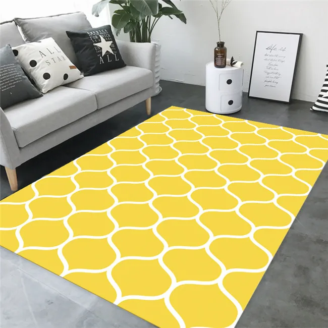 

Nordic Style Simple 3D Printed Carpet Big Size High Quality Home Mat Modern Living Room Carpet Parlor Rugs
