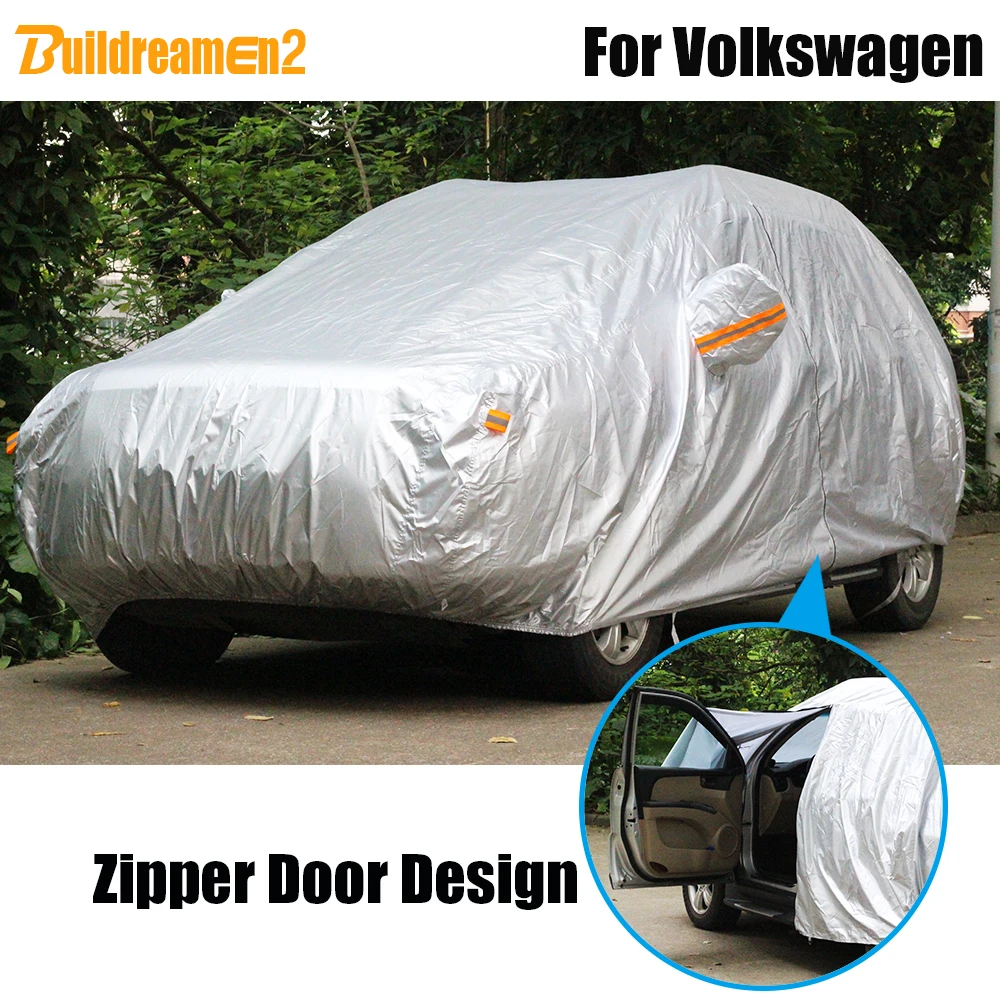 Buildreamen2 чехол для автомобиля водонепроницаемый солнцезащитный Volkswagen Jetta Polo Touareg