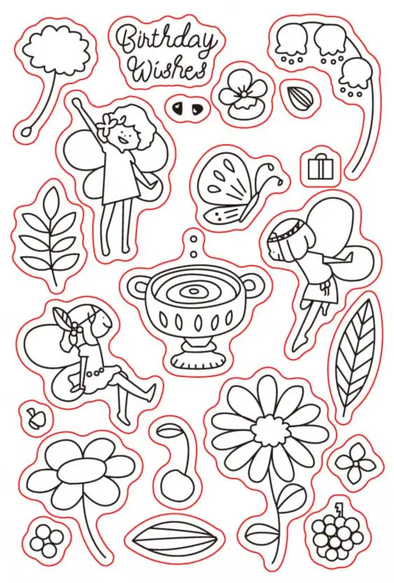 

Flower Fairy Transparent Clear Stamp for DIY scrapbooking/Card Making C14