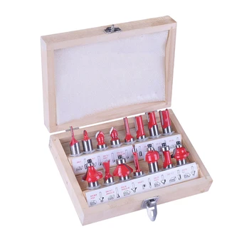 

Mill Woodworking Engraving Cutting Tools 15pcs/set 8mm Diameter Milling Cutter Router Bit Set Wood Cutter Carbide Shank